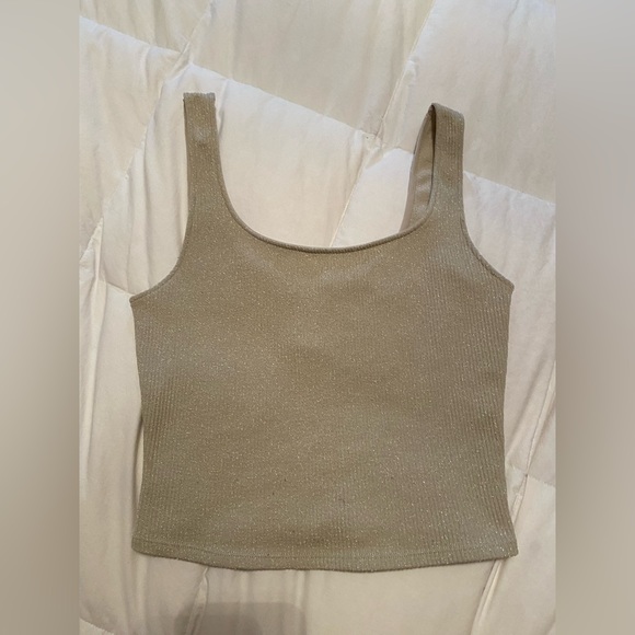 Beige Shinny Chic Dynamic Camisole - Picture 1 of 4